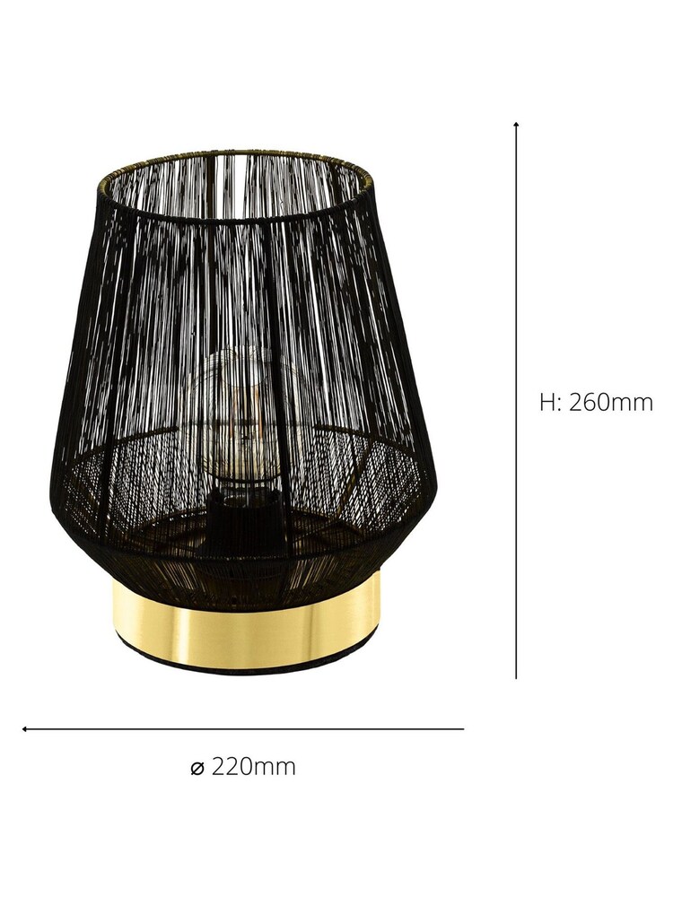 Eglo Black Escandidos Brushed Table Lamp - Image 3 of 3