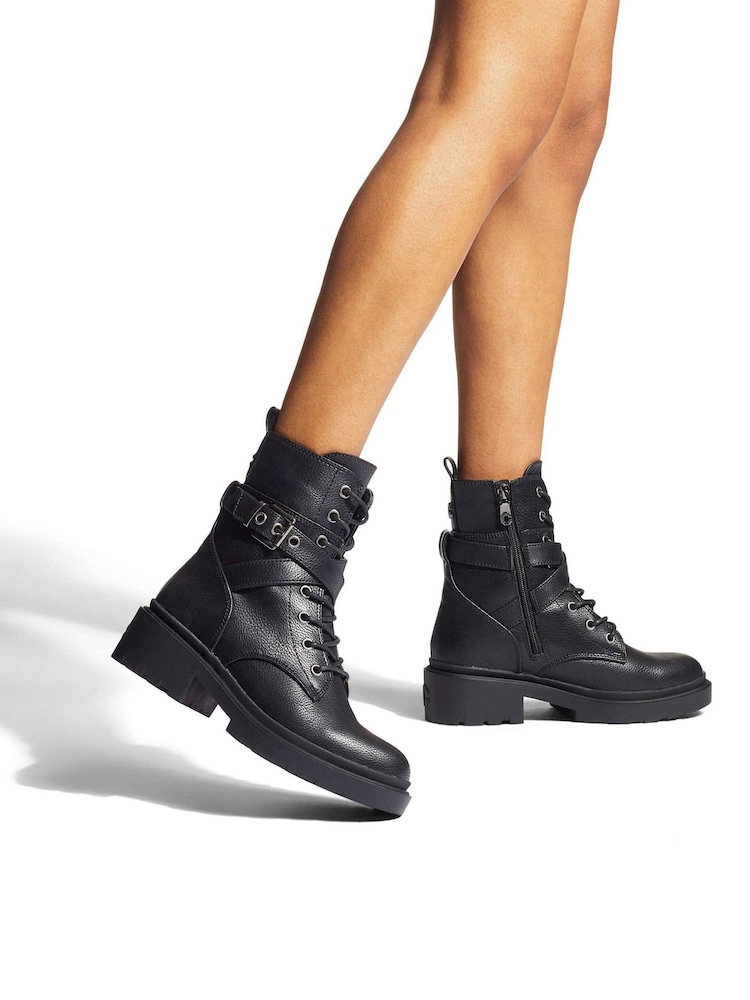 Carvela Boulder Black Combat Boots - Image 1 of 5