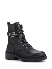 Carvela Boulder Black Combat Boots - Image 3 of 5