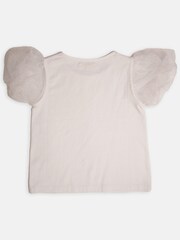 Angel & Rocket Delilah Mesh Puffball Sleeve Top - Image 4 of 5