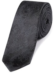 Skopes Black Floral Tie And Pocket Square Gift Set - Image 2 of 4
