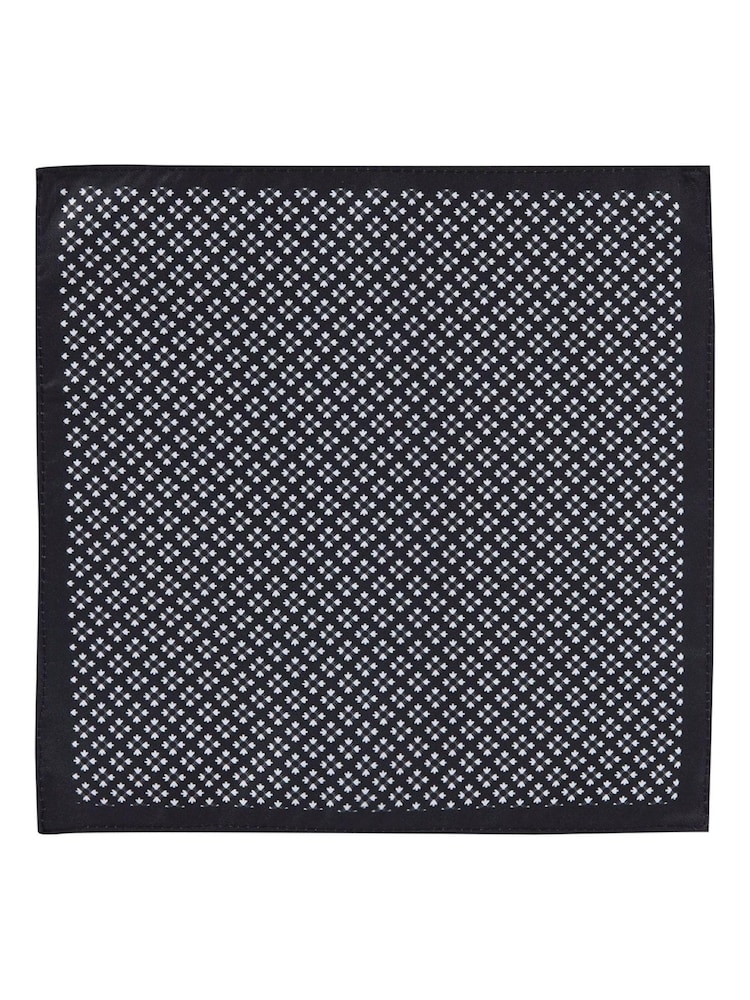Skopes Black Floral Tie And Pocket Square Gift Set - Image 4 of 4