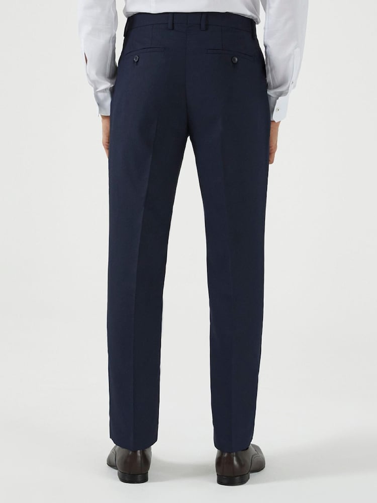 Skopes Montague Navy Blue Tailored Fit Suit Trousers - Image 2 of 3