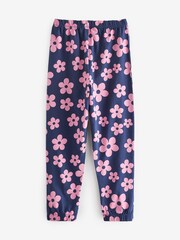 Navy/Pink Daisy Heart Pyjamas 2 Packs (3-16yrs) - Image 7 of 10