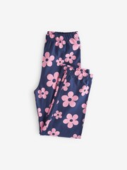 Navy/Pink Daisy Heart Pyjamas 2 Packs (3-16yrs) - Image 9 of 10