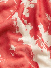 Red Floral Occasion Sweetheart Puff Sleeve Top - Image 5 of 6