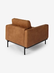 MADE.COM Tan Jarrod Leather Accent Chair - Image 3 of 3