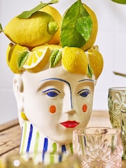 Oliver Bonas Multi Lola Ceramic Face Vase - Image 1 of 4