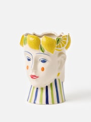 Oliver Bonas Multi Lola Ceramic Face Vase - Image 4 of 4