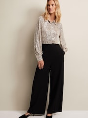 Phase Eight Cream Medora Sequin Shirt - Image 3 of 6