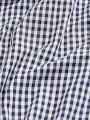 Blue/Black Gingham Regular Fit Trimmed Shirts 2 Pack - Image 4 of 13