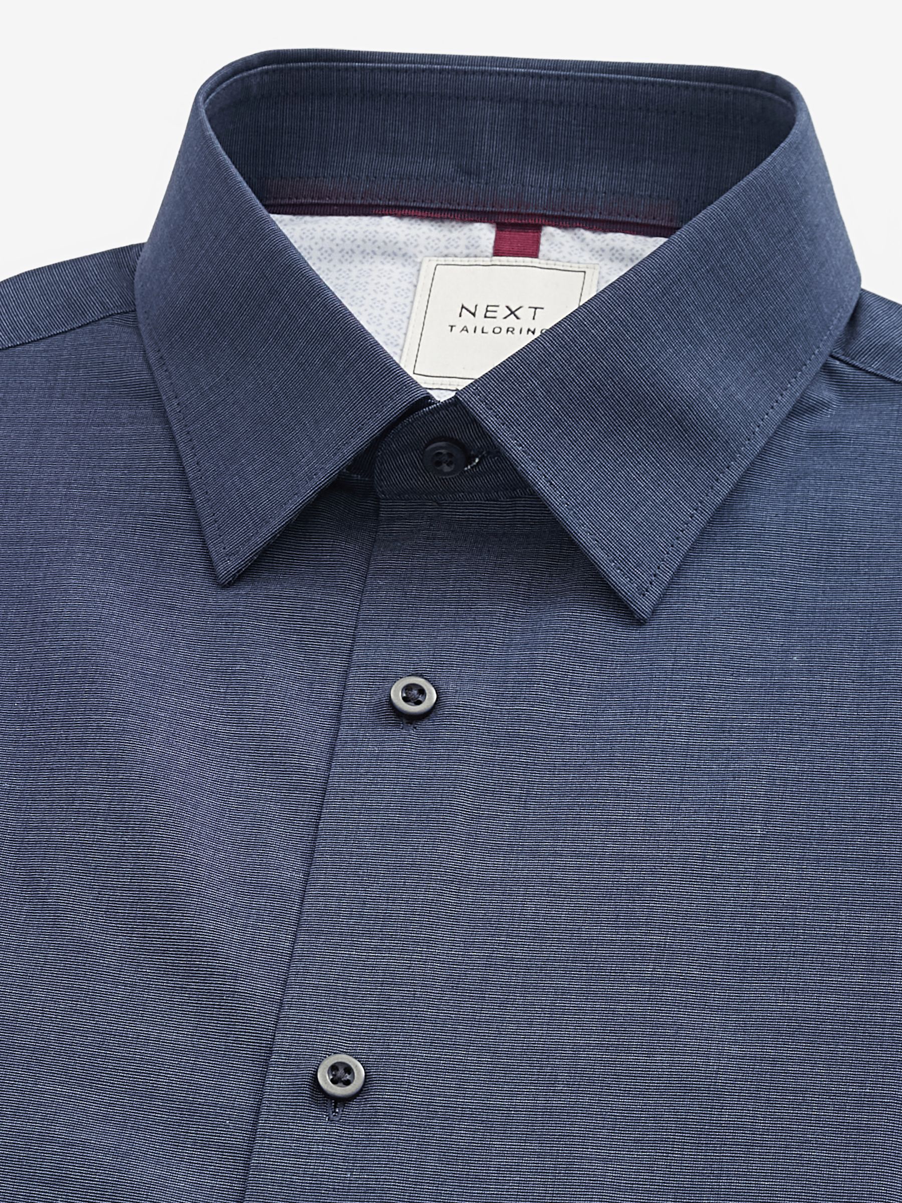 Buy Blue Geometric Slim Fit Shirt And Tie Set 2 Pack from Next Luxembourg