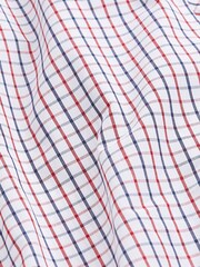 Blue/Red Tattersall Check Regular Fit Trimmed Shirts 2 Pack - Image 4 of 13