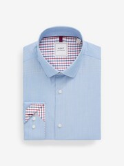 Blue/Red Tattersall Check Regular Fit Trimmed Shirts 2 Pack - Image 5 of 13