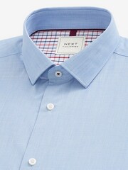 Blue/Red Tattersall Check Regular Fit Trimmed Shirts 2 Pack - Image 6 of 13