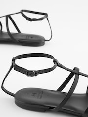 Черный - Кожаные гладиаторские сандалии Forever Comfort® - Изображение 5 из 7