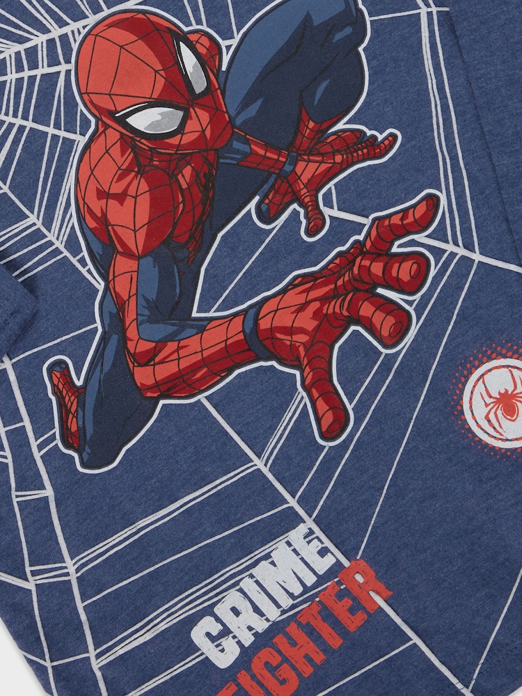 M&Co Blue Spiderman T-Shirt - Image 3 of 3 M&Co Blue Spiderman T-Shirt - Image 3 of 3