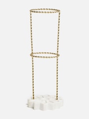 Oliver Bonas Gold Flower Umbrella Stand - Image 1 of 5