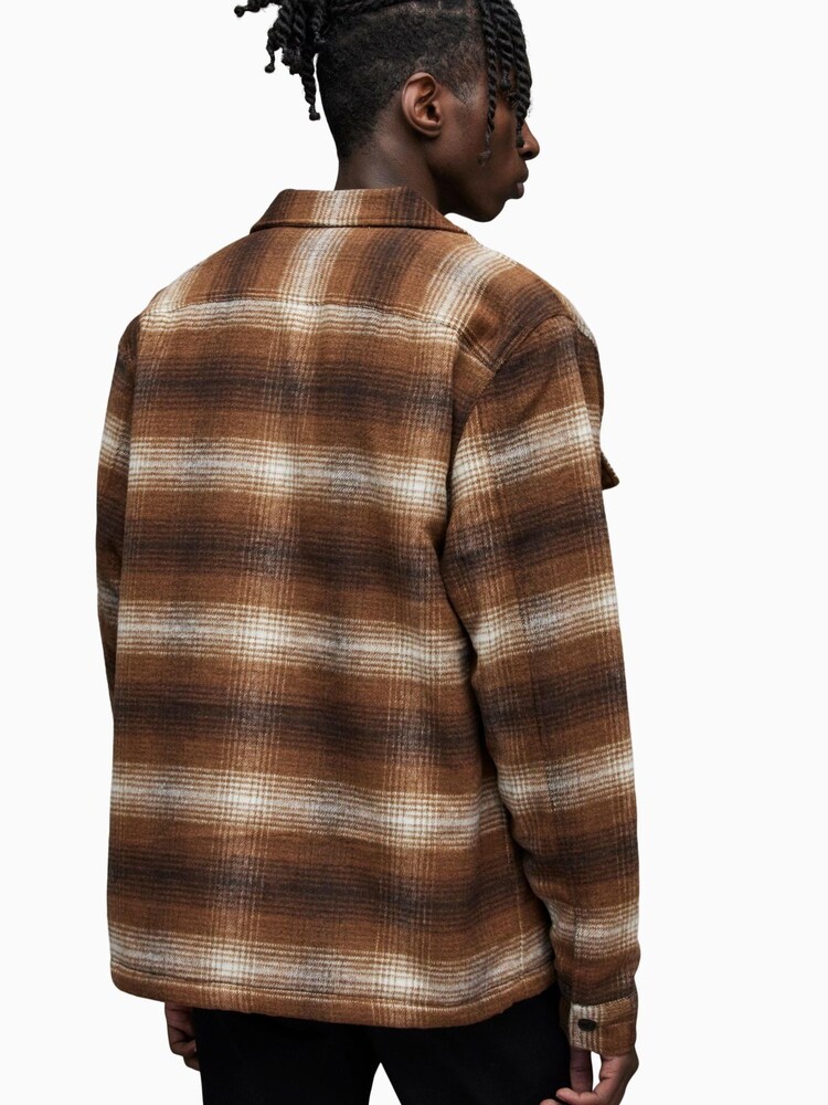 AllSaints Brown Seneca Jacket - Image 2 of 6