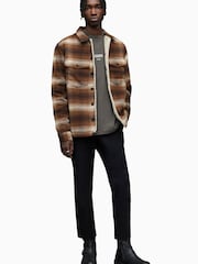AllSaints Brown Seneca Jacket - Image 3 of 6