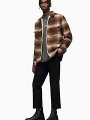 AllSaints Brown Seneca Jacket - Image 4 of 6