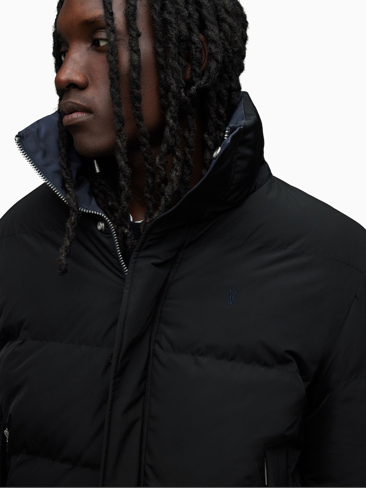 AllSaints Black Novern Jacket - Image 5 of 5