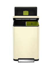 Eko Cream X Cube Recycling Pedal Bin 20+20L - Image 1 of 2