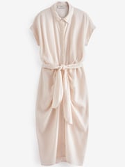 Natural Shirt Dress with Linen - Image 5 of 6