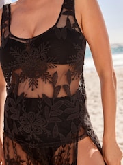 Black Crochet Lace Cami Top - Image 5 of 6