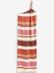 Streifen - One-Shoulder-Maxikleid - Bild 5 von 5