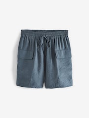 Grey Shine Utility Shorts with Pockets - Image 4 of 5