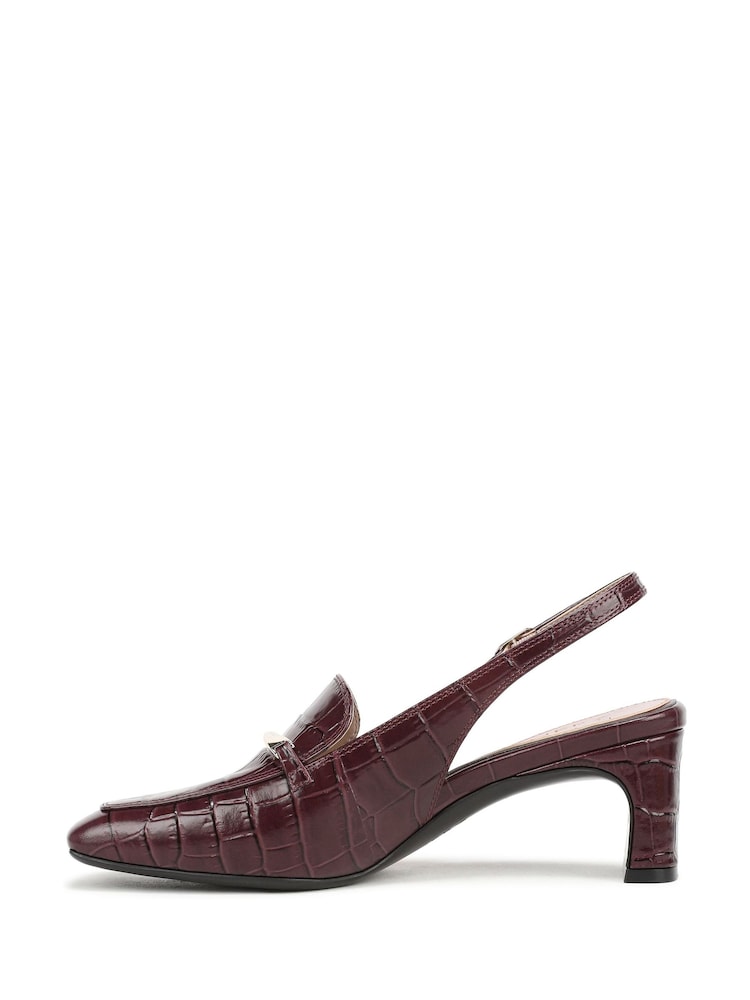 Naturalizer Red Cypress Wide Fit Slingbacks - Image 2 of 7