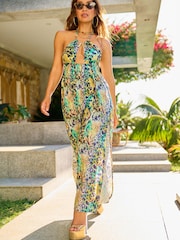 Myleene Klass Halter Cut Out Maxi Dress - Image 3 of 8