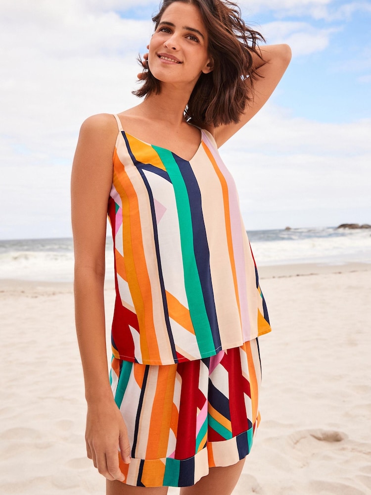 Stripe V-Neck Cami Top - Image 1 of 5