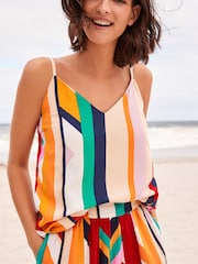 Stripe V-Neck Cami Top - Image 4 of 5