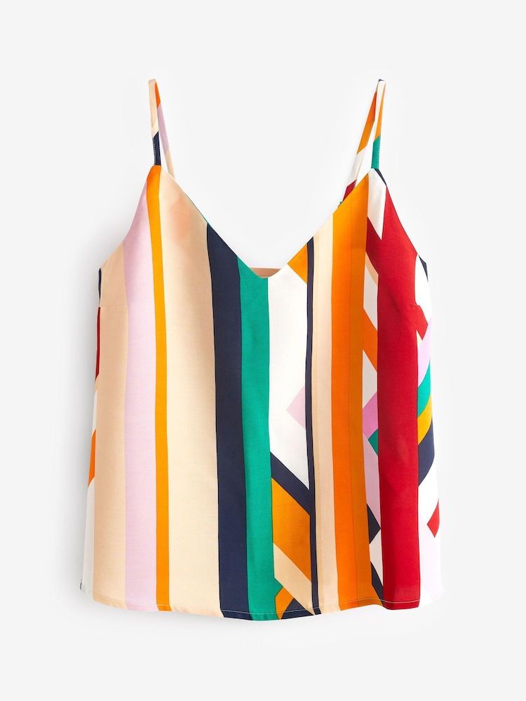Stripe V-Neck Cami Top - Image 5 of 5 Stripe V-Neck Cami Top - Image 5 of 5