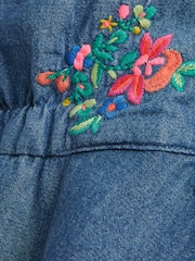 Denim Embroidery Low Back Bucket Hat (3mths-10yrs) - Image 5 of 5