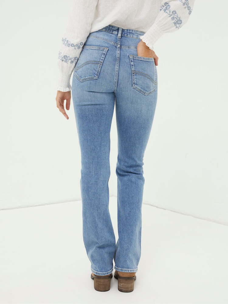 FatFace Brooke Light Blue Bootcut Jeans - Image 2 of 6