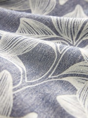 Blue Leaf Print Summer Dress - Image 6 of 7