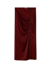 Mango Orange Draped Pencil Skirt - Image 6 of 7