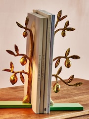 Oliver Bonas Gold Lemon Tree Metal Book Ends - Image 2 of 5