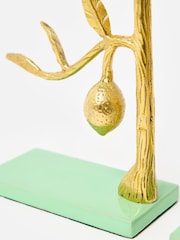 Oliver Bonas Gold Lemon Tree Metal Book Ends - Image 5 of 5