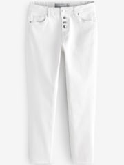 White Comfort Stretch Straight Jeans - Image 5 of 6