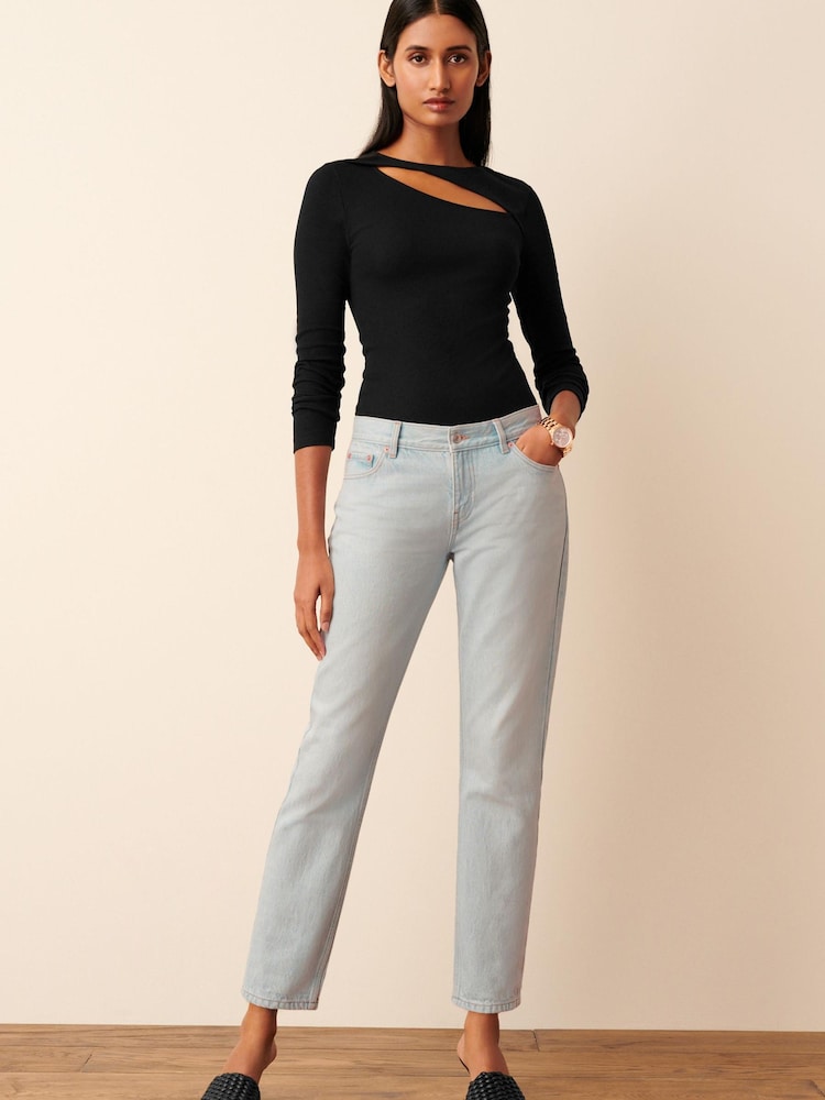 Denim Bleach Wash Slim Jeans - Image 1 of 5