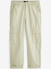 Salbeigrün - Cargo-Hose aus Denim - Bild 5 von 6