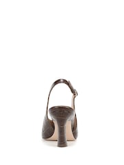 Naturalizer Brown Elaine Regular Fit Slingbacks Shoes - Image 5 of 7