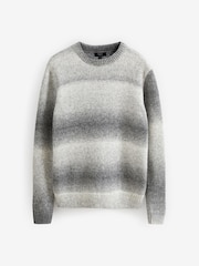 Monochrome Regular Brushed Ombre Crew Jumper - Image 6 of 7