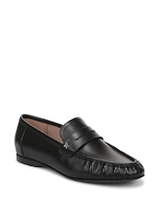 Naturalizer Black Bloom Wide Fit Loafers - Image 3 of 7