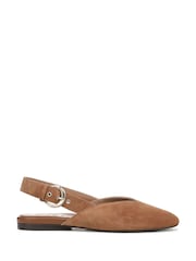 Naturalizer Brown Crystal Wide Fit Slingbacks - Image 1 of 7