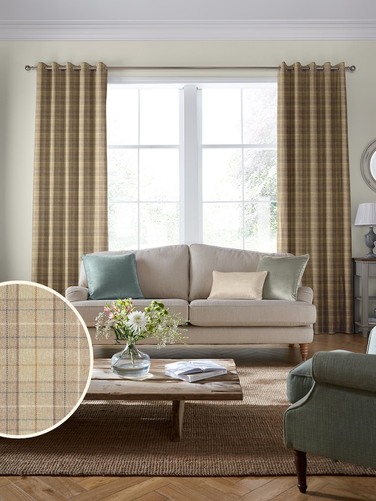 Laura Ashley Natural Alfriston Made To Measure Curtains - Image 2 of 9